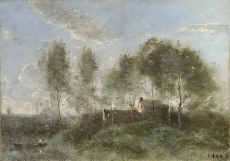 Pamiątka z podróży do Coubron - Jean-Baptiste Camille Corot