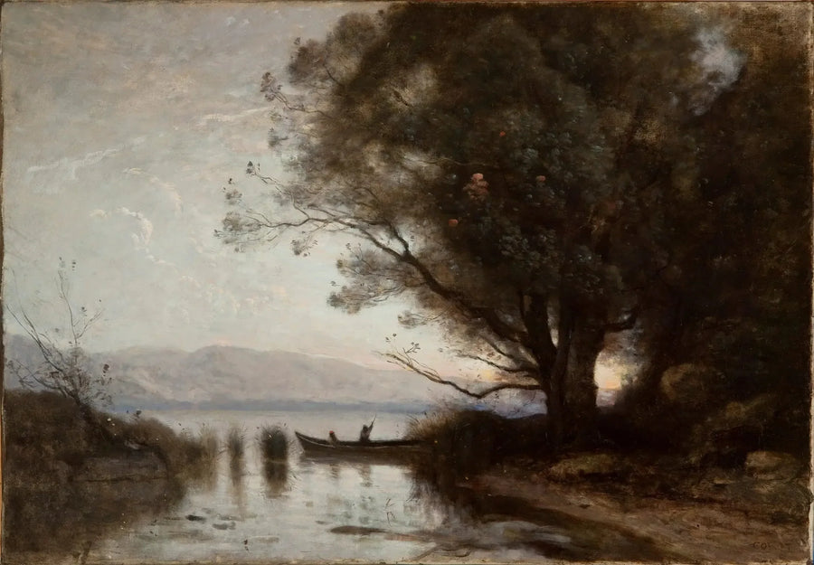 Pamiątka z Riva - Jean-Baptiste Camille Corot