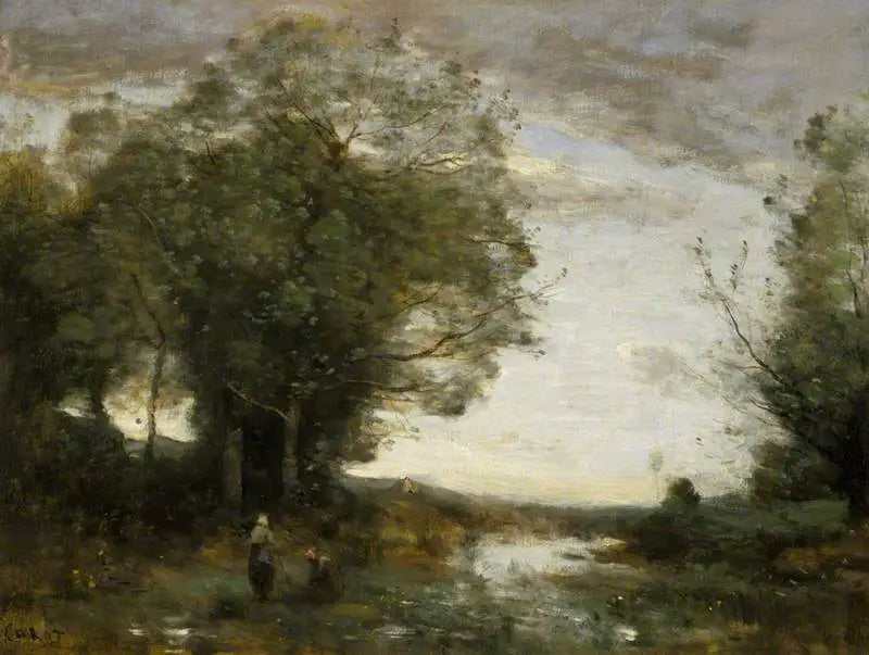 Pamiątka z okolic La Ferté-sous-Jouarre, poranek - Jean-Baptiste Camille Corot