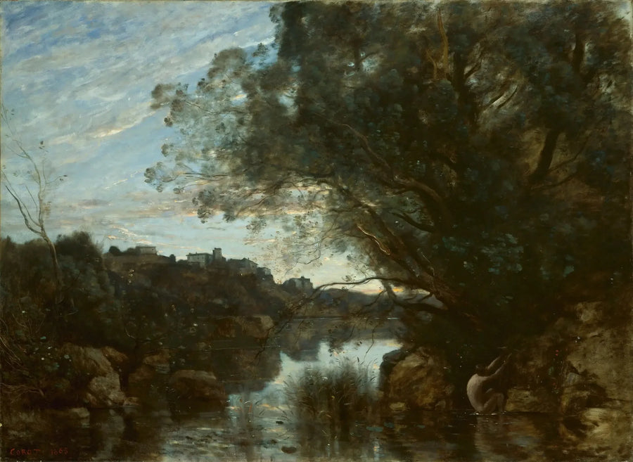 Pamiątka z okolic jeziora Nemi - Jean-Baptiste Camille Corot