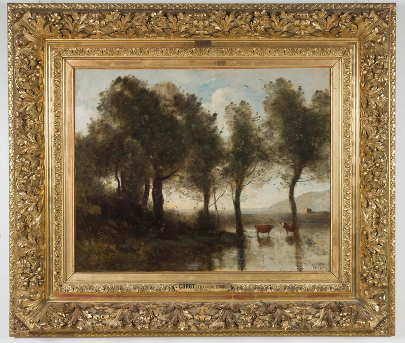 Pamiątka z mokradeł Beauvaisis. Staw - Jean-Baptiste Camille Corot
