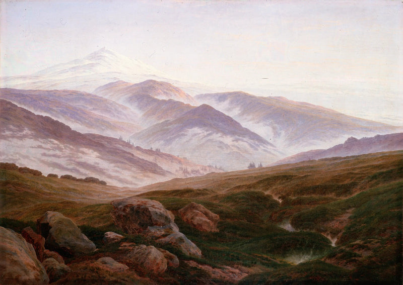 Pamiątki w masywie Gigantów - Caspar David Friedrich