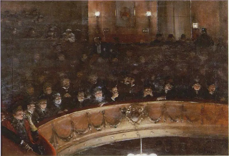Widownia na balkonowych fotelach - Jean Béraud