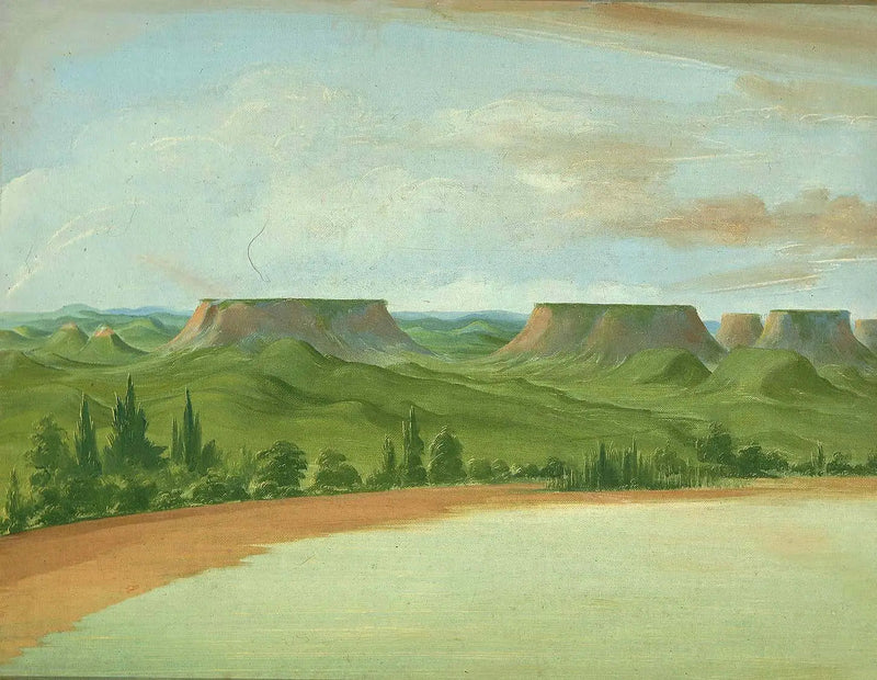 Kwadratowe Wzgórza, 1200 mil nad Saint-Louis - George Catlin