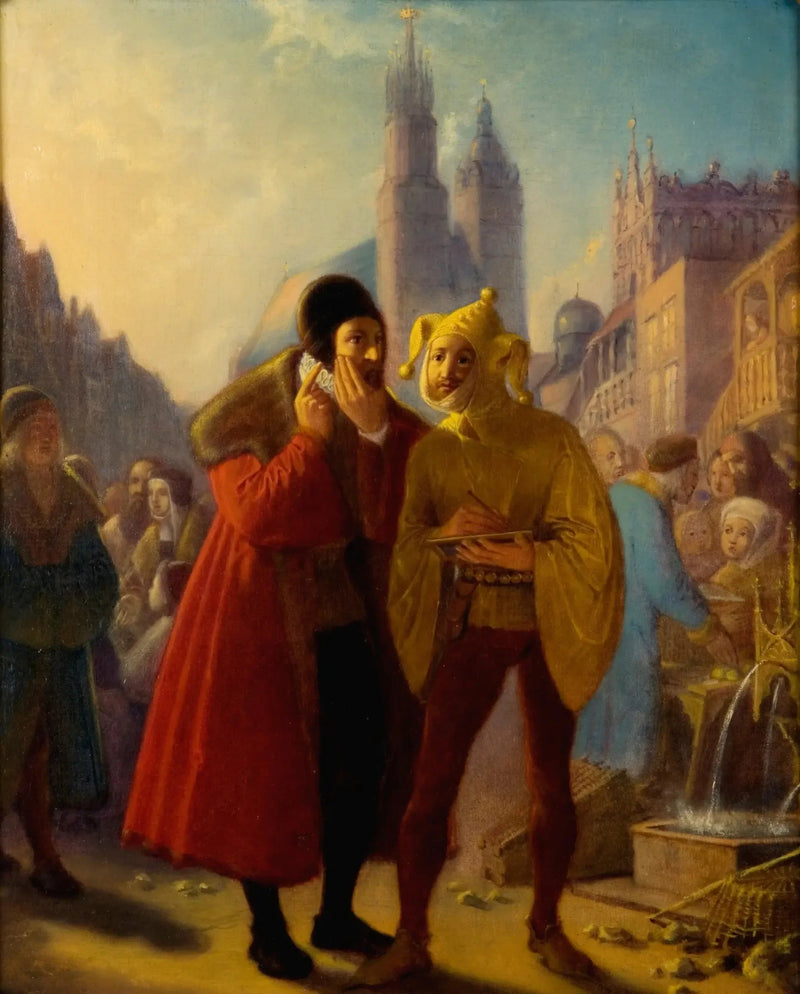 Stańczyk symuluje ból zęba - Jan Matejko