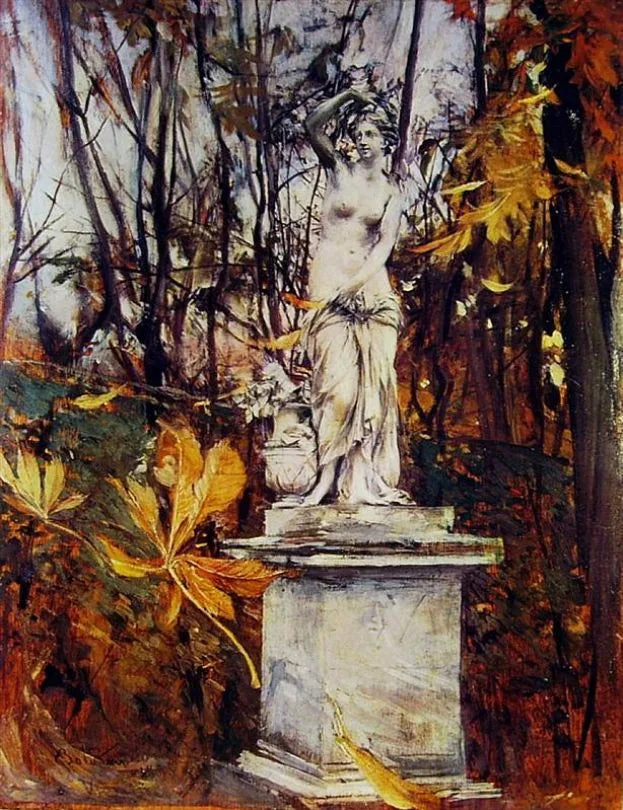 Statua w parku Wersalu - Giovanni Boldini