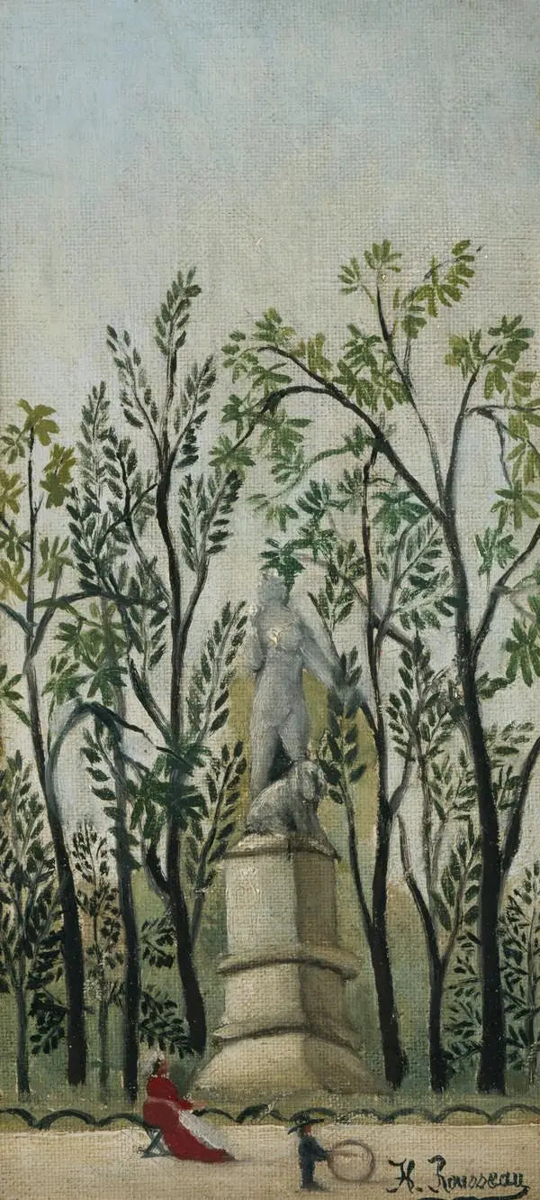 Statua Diany w parku - Henri Rousseau