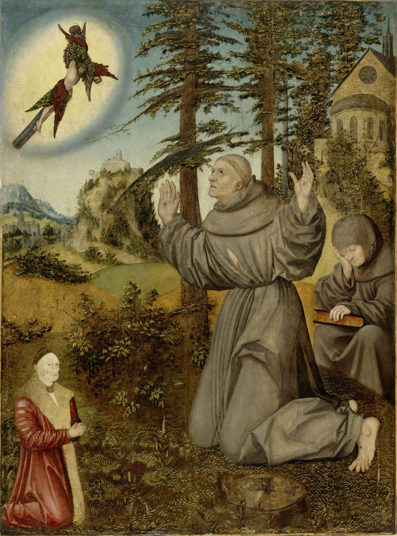 Stygmatyzacja świętego Franciszka - Lucas Cranach Starszy