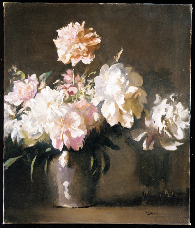 Martwa natura: Wazon z peoniami - Edmund Charles Tarbell