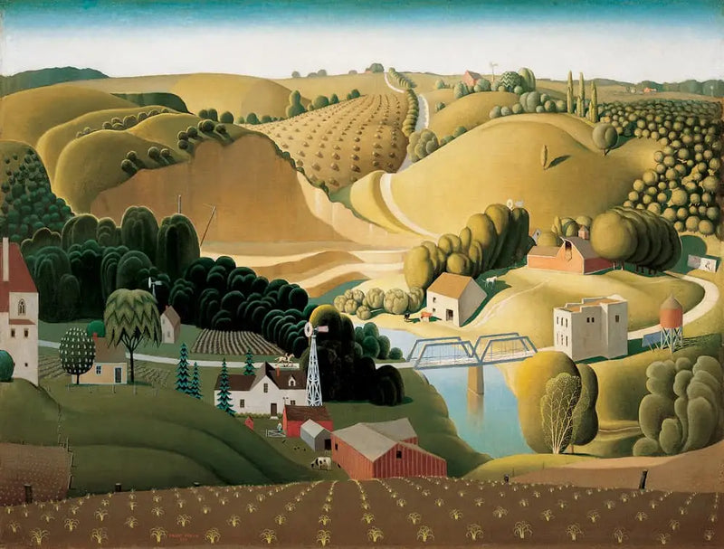Miasto Kamieni, Iowa - Grant Wood