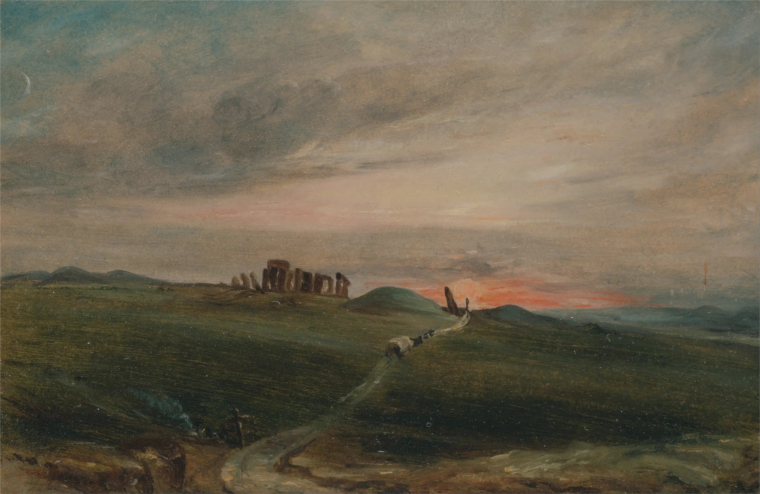 Stonehenge au soleil couchant - John Constable image 1 tableau peint à l’huile sur toile