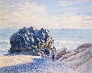 Storr Rock, Lady's Cove, Wieczór - Alfred Sisley