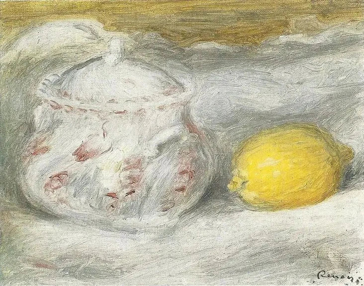Cukiernica i cytryna - Pierre-Auguste Renoir