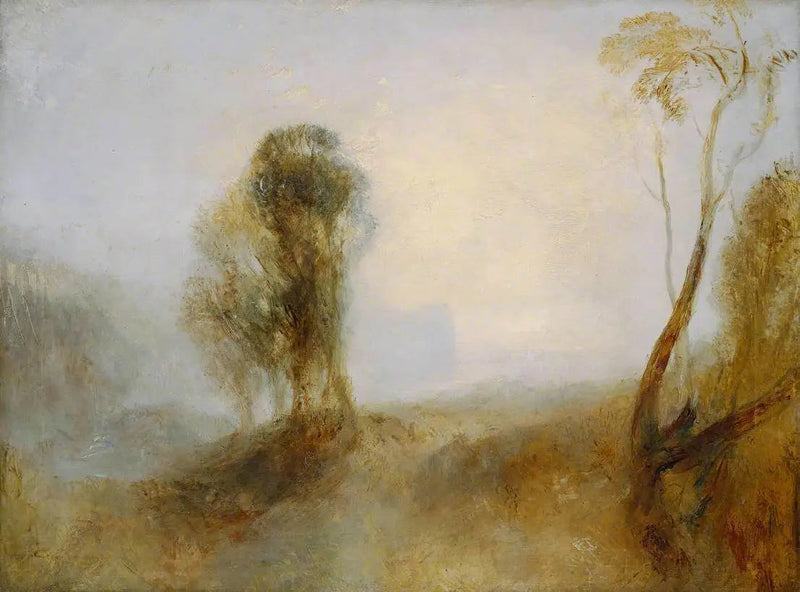 Wschód słońca, zamek nad zatoką: 'Samotność' - J. M. W. Turner