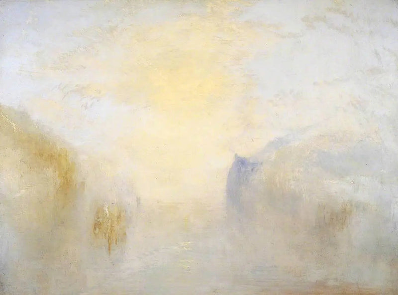 Wschód słońca z łodzią między przylądkami - J. M. W. Turner