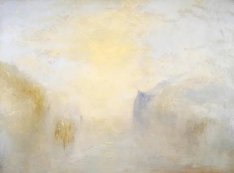 Wschód słońca z łodzią między przylądkami - J. M. W. Turner