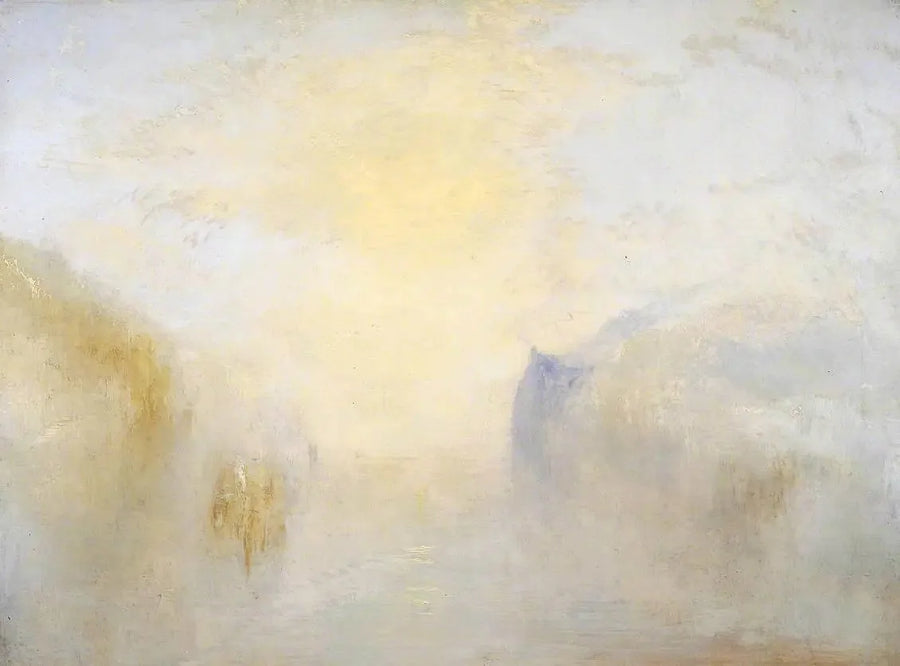 Wschód słońca z łodzią między przylądkami - J. M. W. Turner