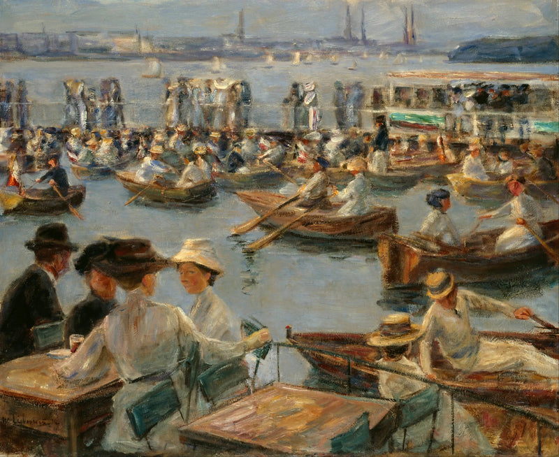 Na Alsterze w Hamburgu - Max Liebermann