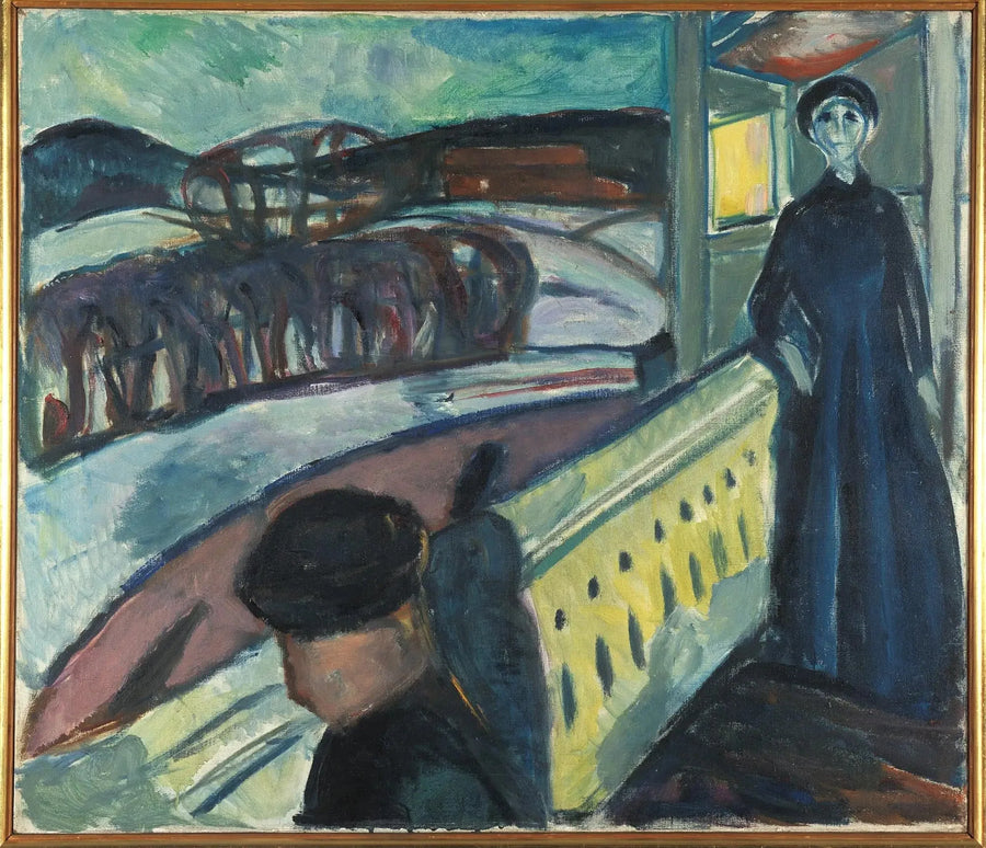 Na schodach werandy - Edvard Munch