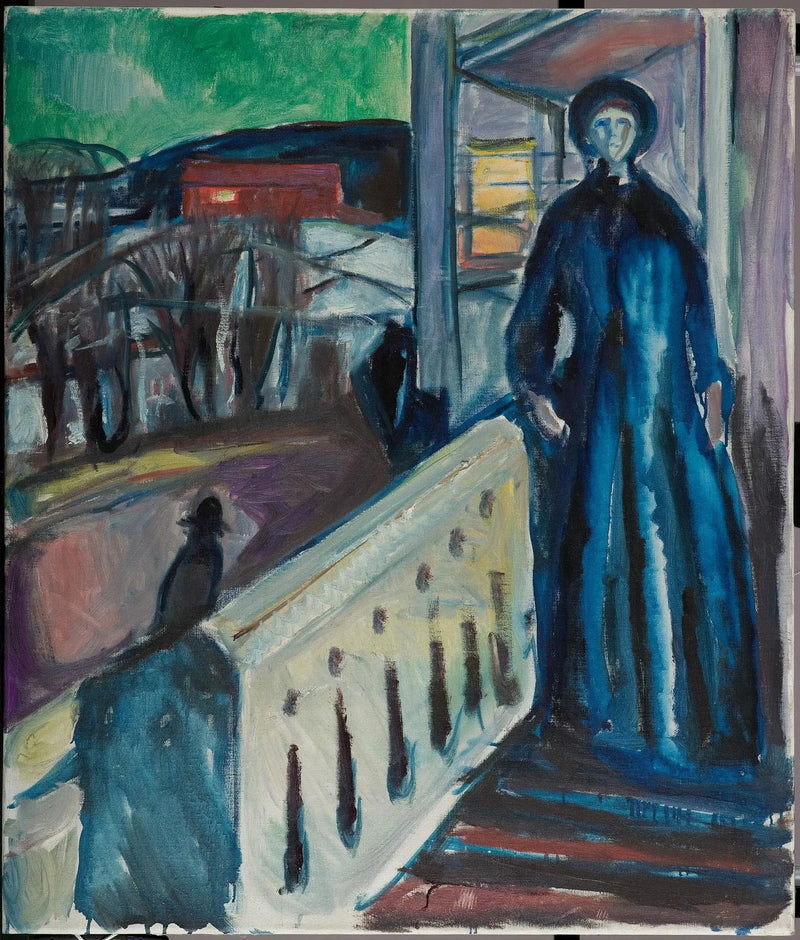 Na schodach werandy - Edvard Munch