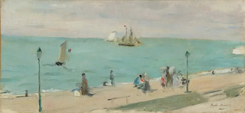 Na plaży - Berthe Morisot