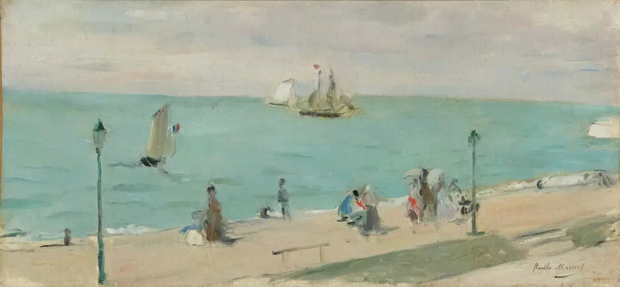 Na plaży - Berthe Morisot