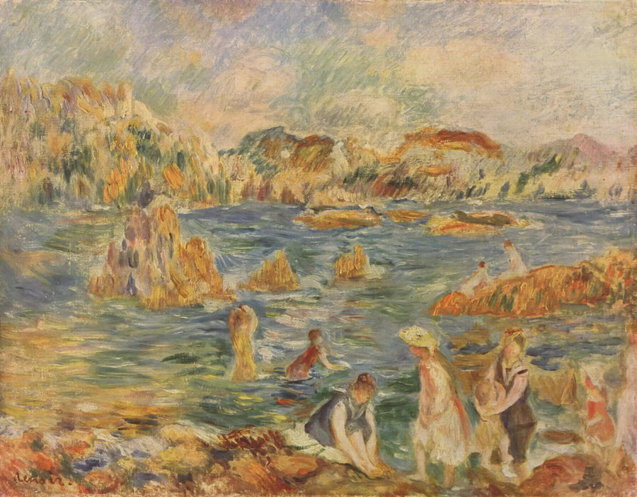 Na plaży w Guernsey - Pierre-Auguste Renoir