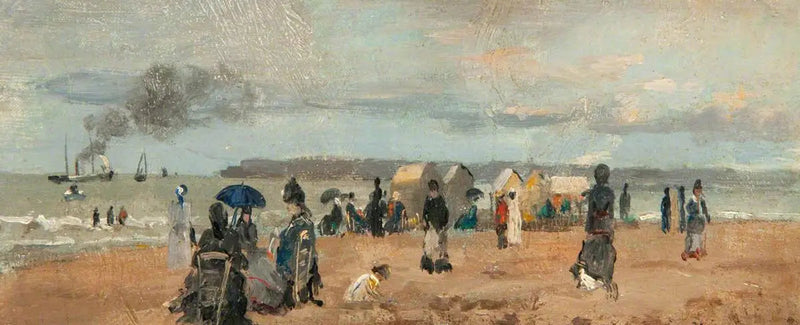 Na plaży - Eugène Boudin