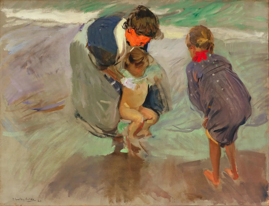 Na plaży - Joaquín Sorolla