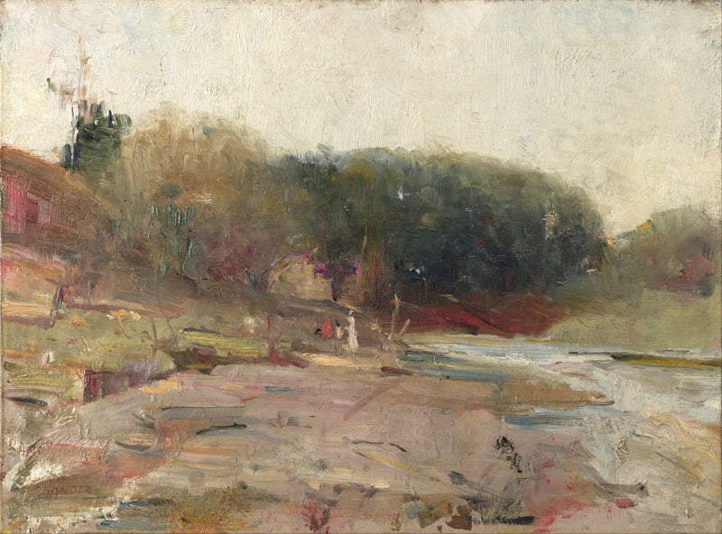 Na rzece Yarra, w pobliżu Heidelberg, Victoria - Charles Conder