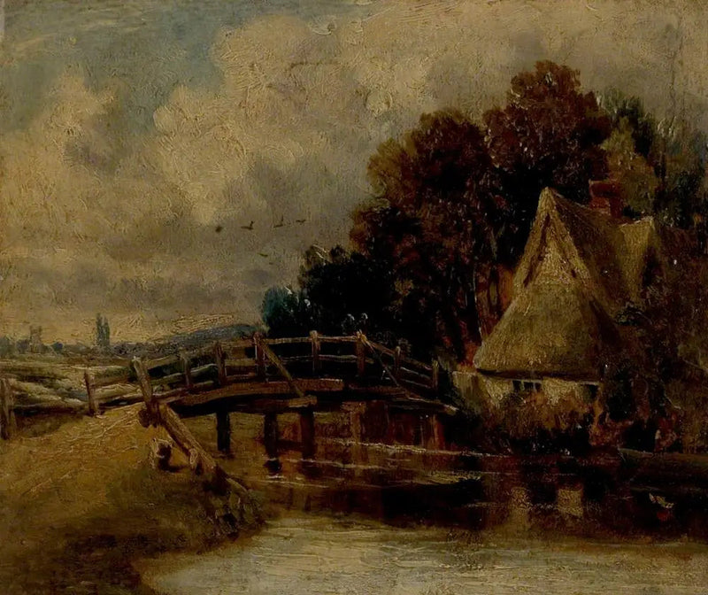 Nad rzeką Stour w pobliżu East Bergholt, Sufffolk - John Constable
