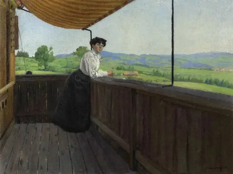 Na balkonie - Félix Vallotton