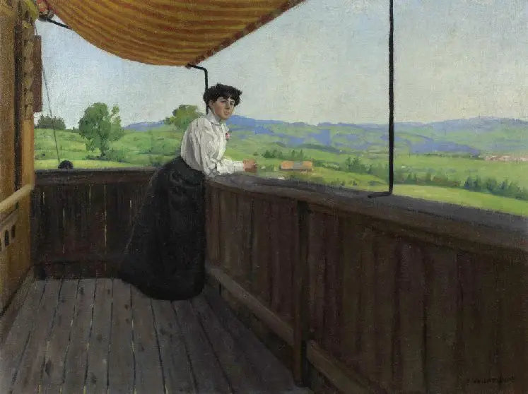 Na balkonie - Félix Vallotton