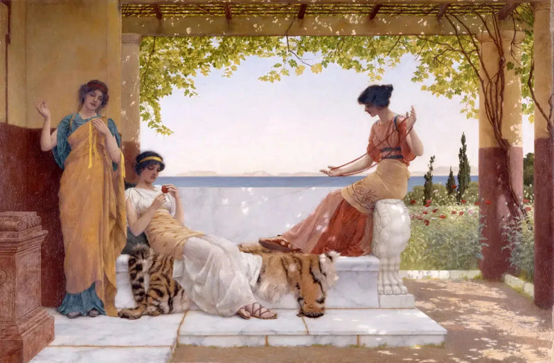 Na balkonie - John William Godward