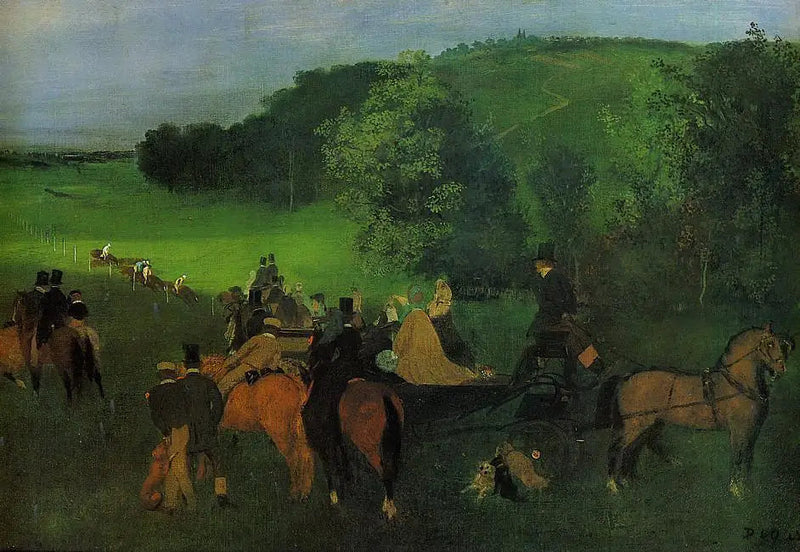 Na torze wyścigowym - Edgar Degas