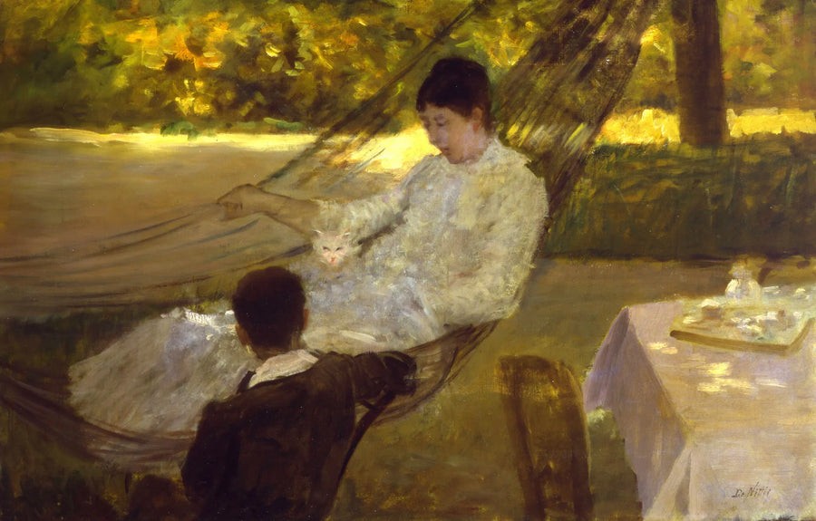 Na hamaku - III - Giuseppe De Nittis