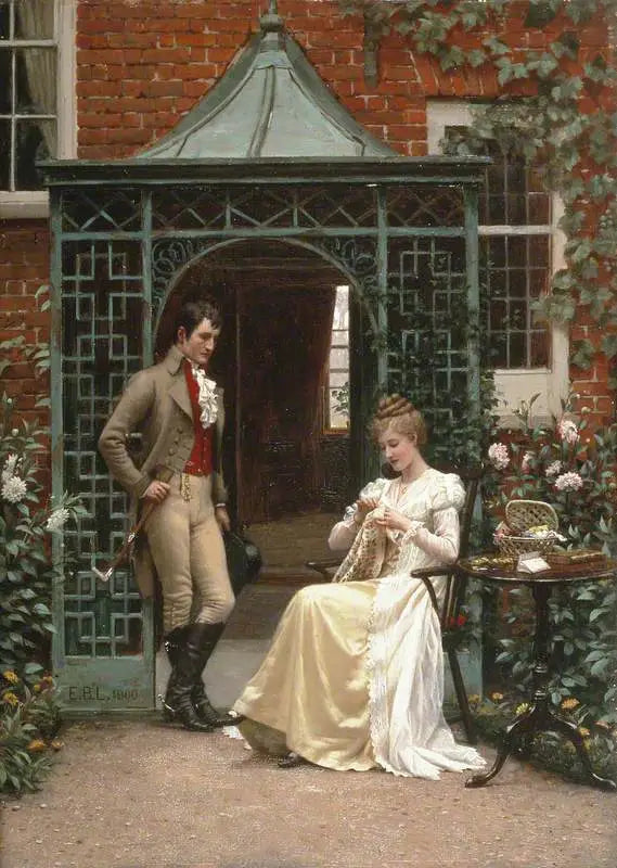 Na progu - Edmund Blair Leighton