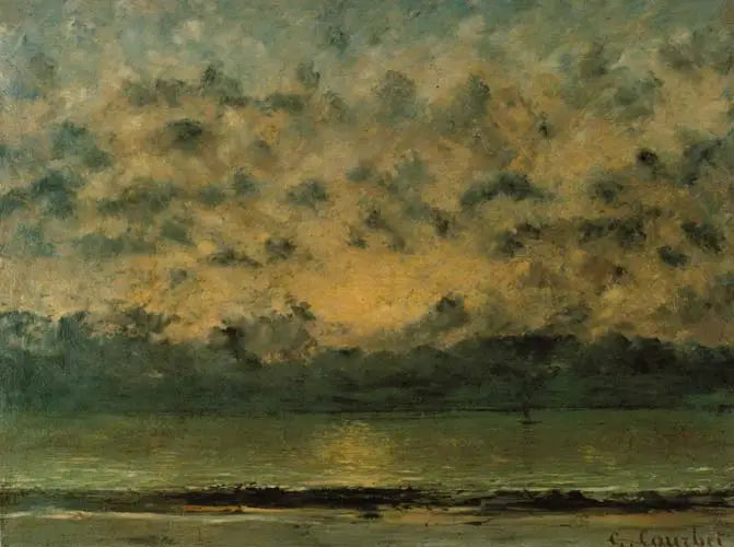 Na brzegach jeziora Genewskiego - Gustave Courbet