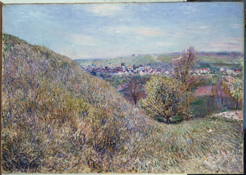Na wzgórzach Moret wiosną - Poranek - Alfred Sisley