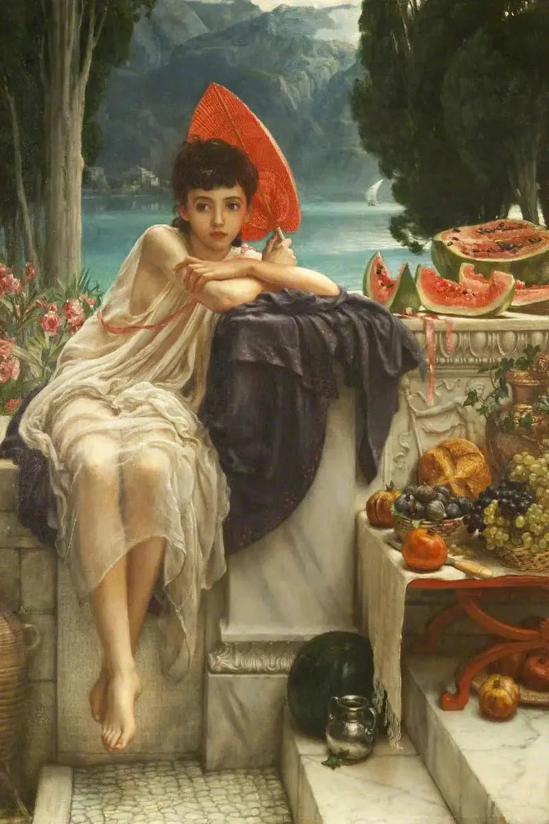 Na schodach świątyni - Edward Poynter