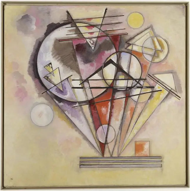 Reproduction du tableau « Sur les pointes - Vassily Kandinsky » par Alpha Reproduction en peinture à l’huile