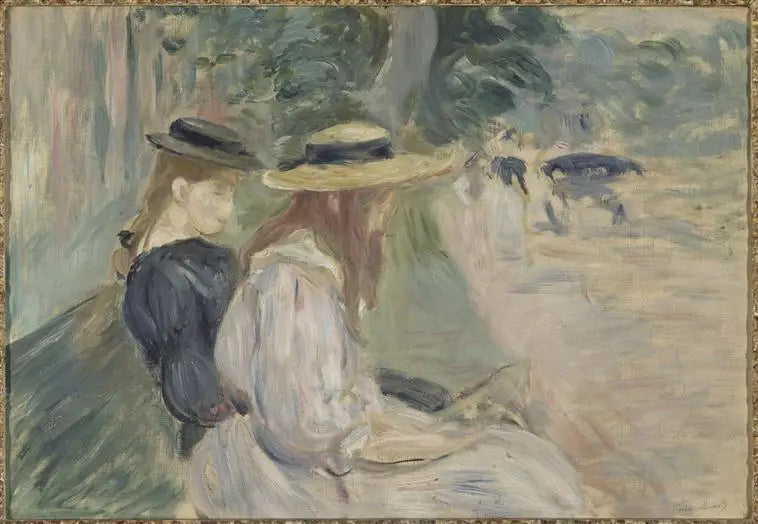 Na ławce w Bois de Boulogne - Berthe Morisot