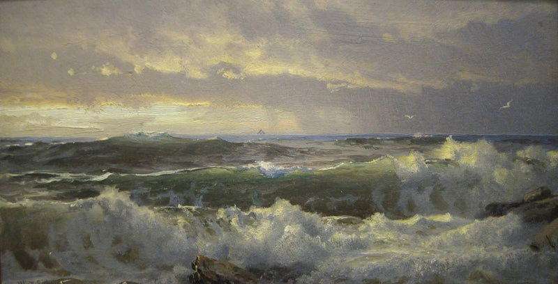 Surf na skałach - William Trost Richards