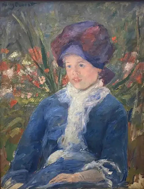 Susan siedząca w ogrodzie - Mary Cassatt