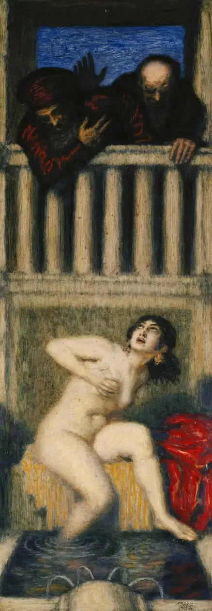 "Suzanne i dwaj starcy - Franz von Stuck"