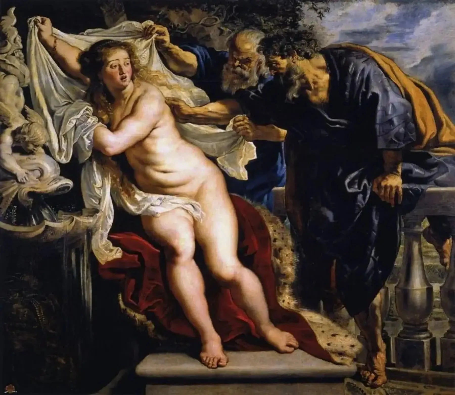 Suzanne et les vieillards - Peter Paul Rubens image 1 reproduction de peinture à l’huile