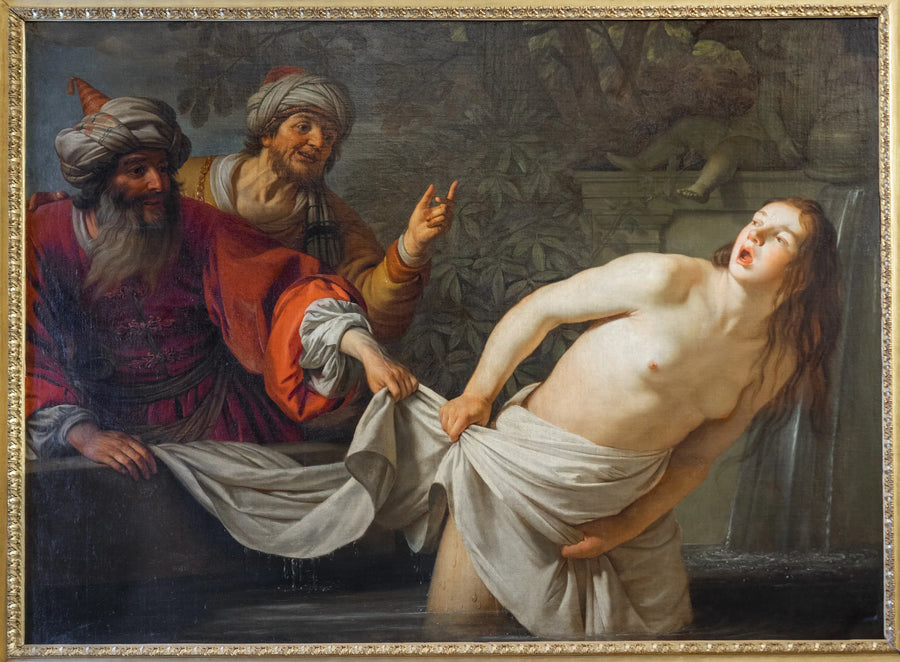Suzanne dręczona przez starców (Daniel 13:1-63) - Gerrit van Honthorst