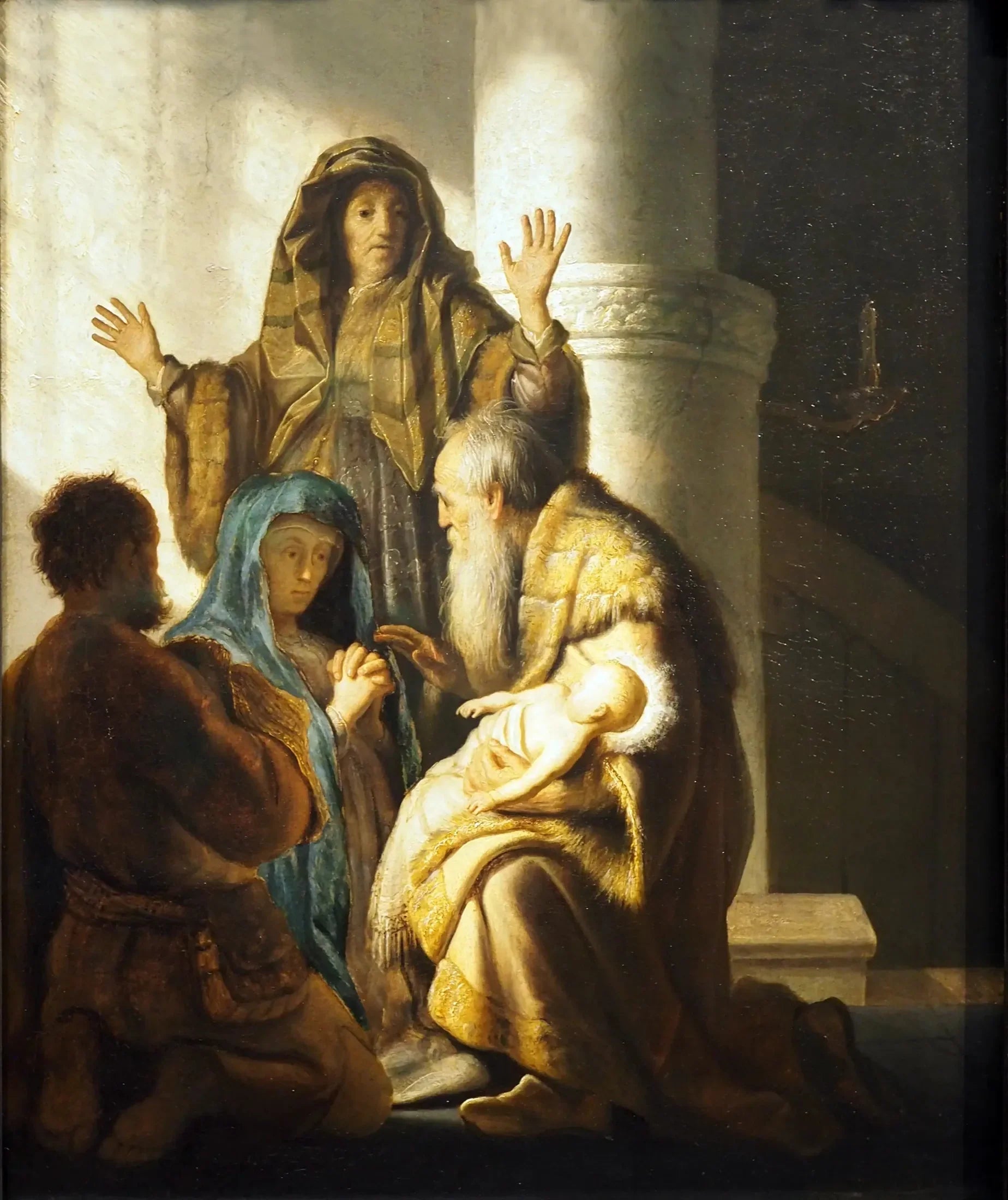 Syméon au temple - Rembrandt image 1 reproduction réalisée par Alpha Reproduction