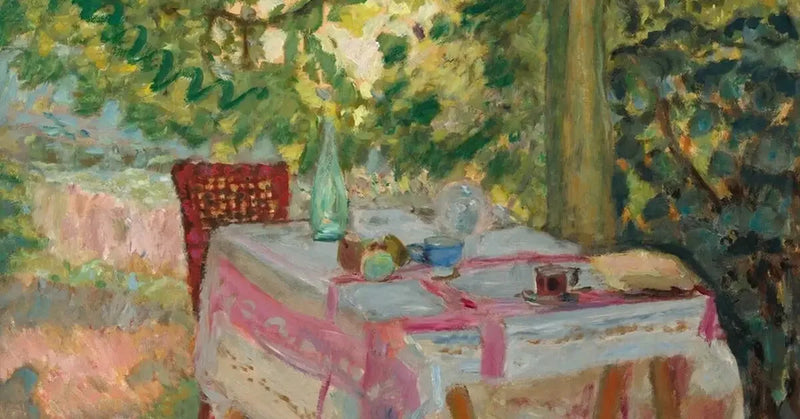 Stół nakryty w ogrodzie - Pierre Bonnard