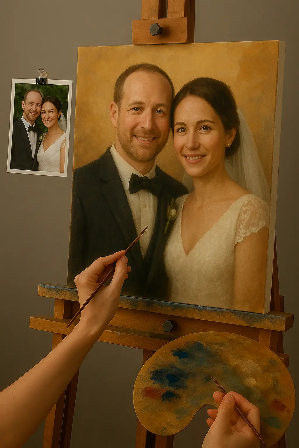 💍 Tableau de Mariage Personnalisable image 4 reproduction de peinture à l’huile